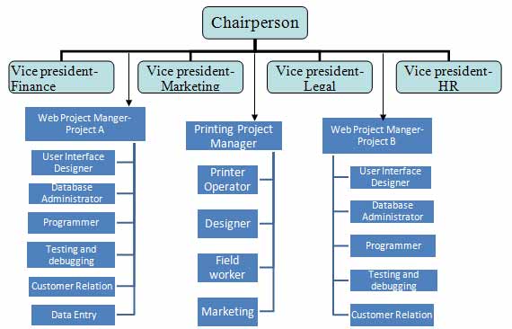 Organizational structure of DP Sign