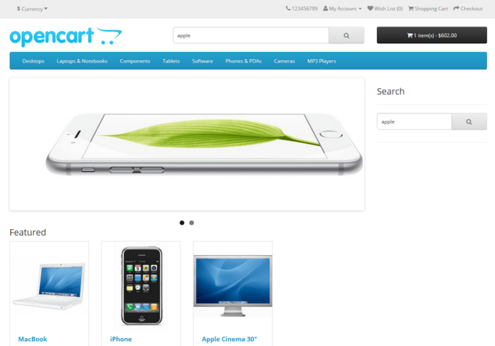 sidebar search opencart module free sidebar search opencart module free