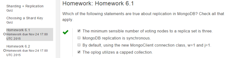The solution to Homework 6.1 M101JS: MongoDB for Node.js Developers