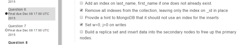 Final: Question 6 Solution M101JS: MongoDB for Node.js Developers