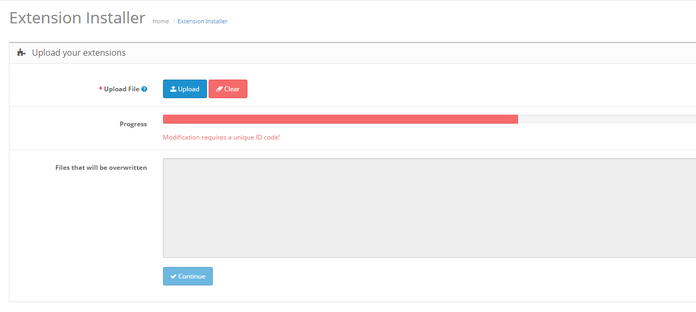 modification_required_a_unique_id_code