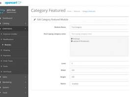 Featured Categories Opencart module for free