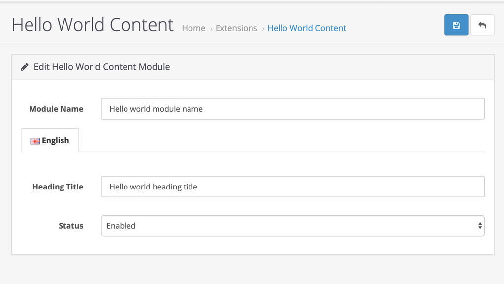 Opencart 3 custom module development tutorial – Hello World module