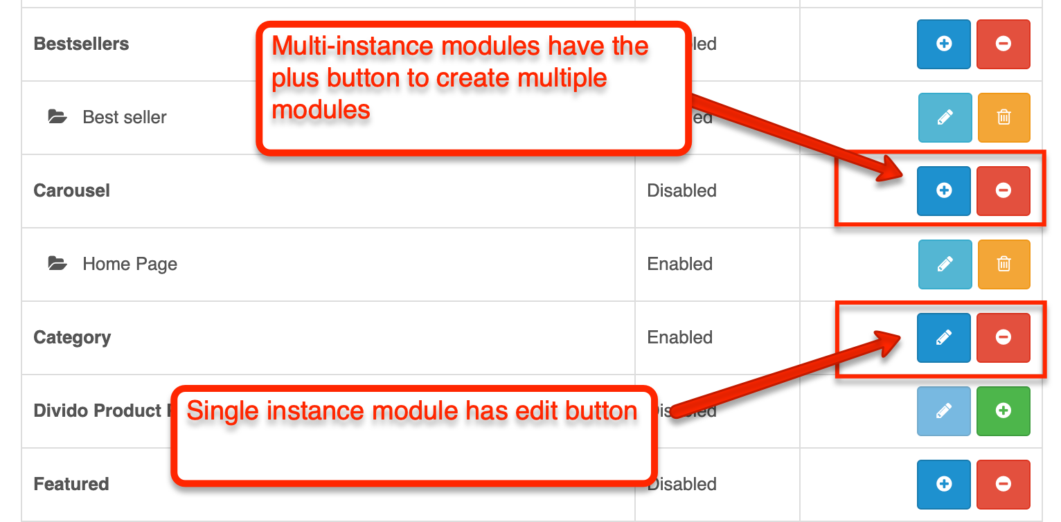 Single vs Multi instance opencart module