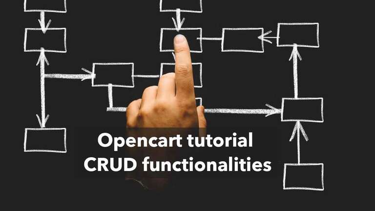 Opencart tutorial crud
