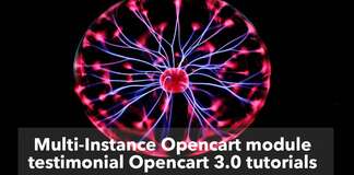 Opencart 3 module development tutorial, multi-instance testimonial free