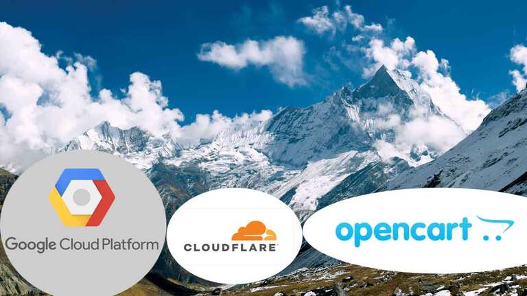 Opencart Google Cloud Platform Cloudflare