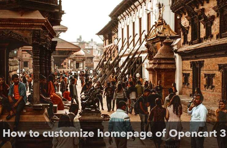 how to customize homepage of opencart 3