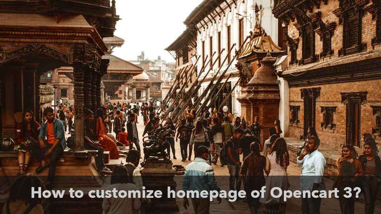 how to customize homepage of opencart 3