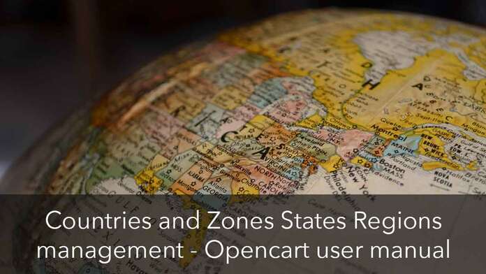 Countries and Zones in Opencart