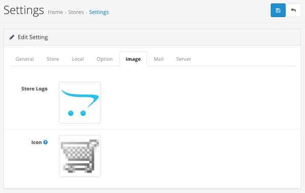 Image logo and favicon in Opencart
