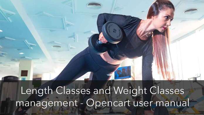Length and weight classes in Opencart