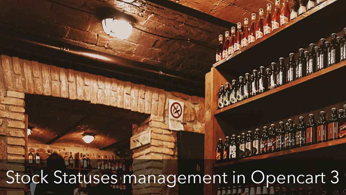 Stock status Opencart