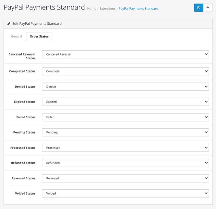 Paypal Order Status