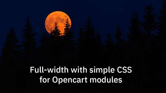 Opencart modules full-width with CSS