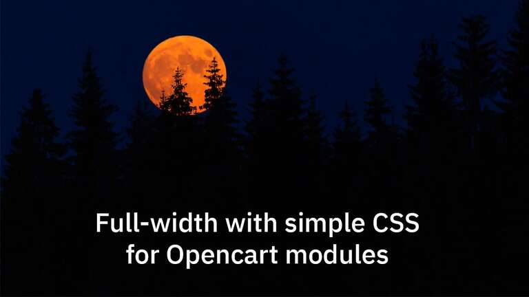 Opencart modules full-width with CSS
