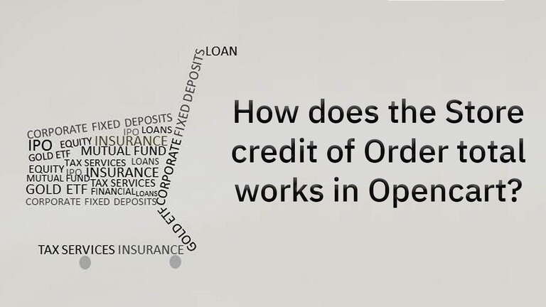 store credit transaction customer opencart
