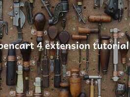 Opencart 4 extension tutorial