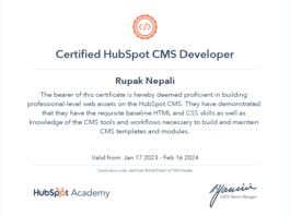 Hubspot certified developer
