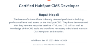 Hubspot certified developer