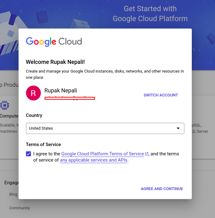 Google Cloud Terms of Services