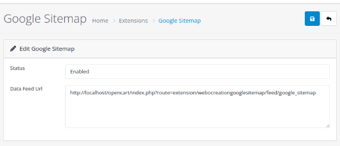Google sitemap Opencart 4 for free