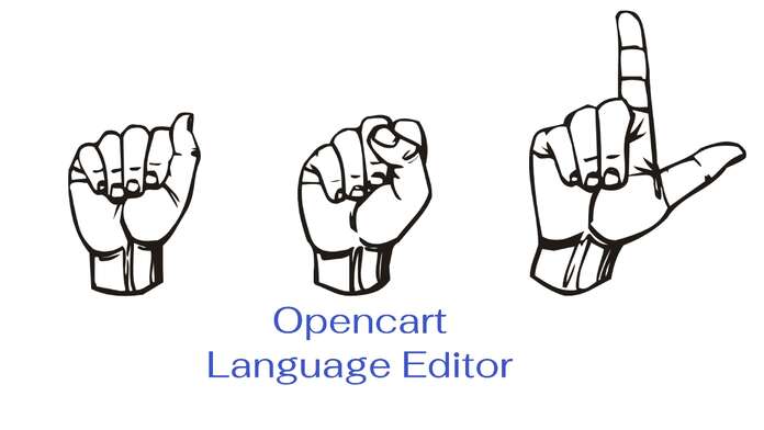 Opencart language editor