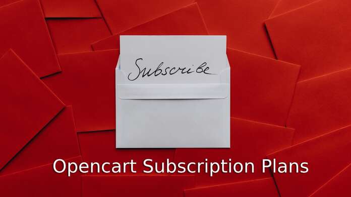 Opencart subscription plans