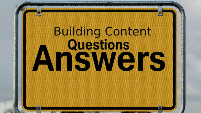 Building Content Questions and Answers