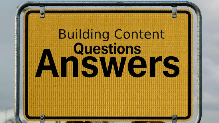 Building Content Questions and Answers