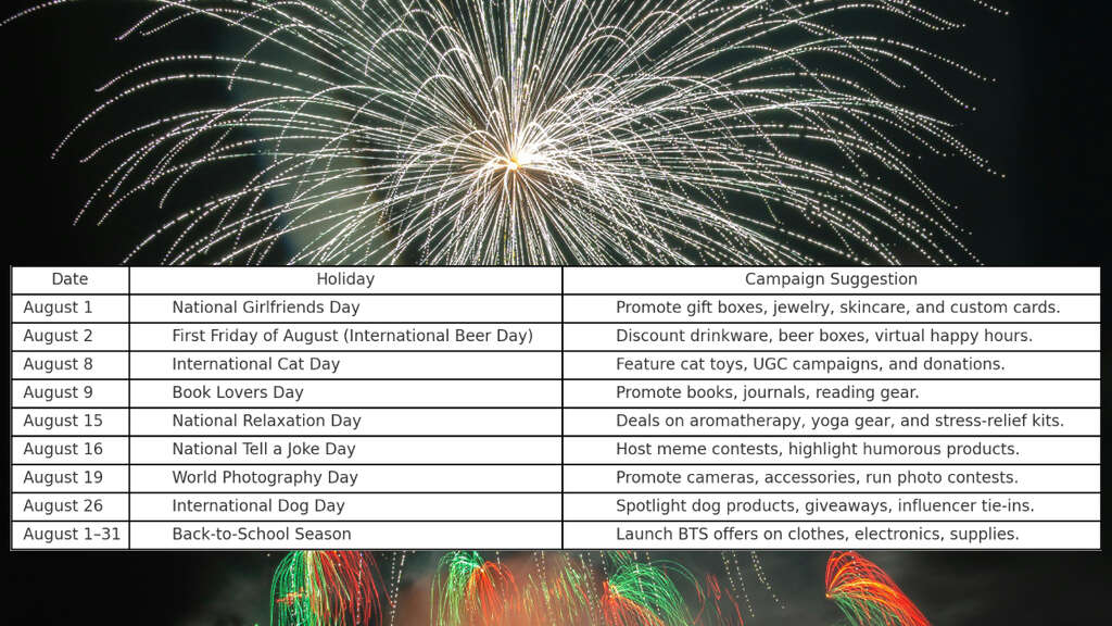 August Holidays
