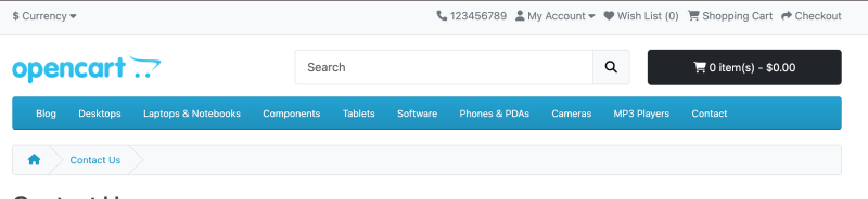 Custom menu links frontend