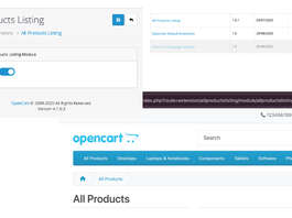 Opencart free module Products listing