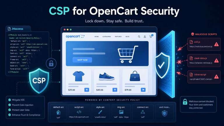 Opencart content security policy