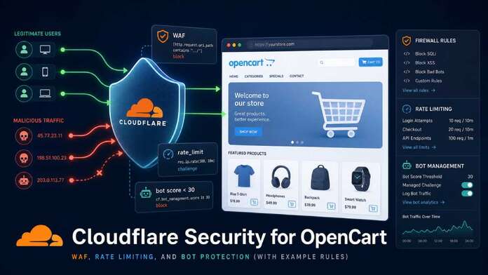 Opencart cloudflare waf rate limiting
