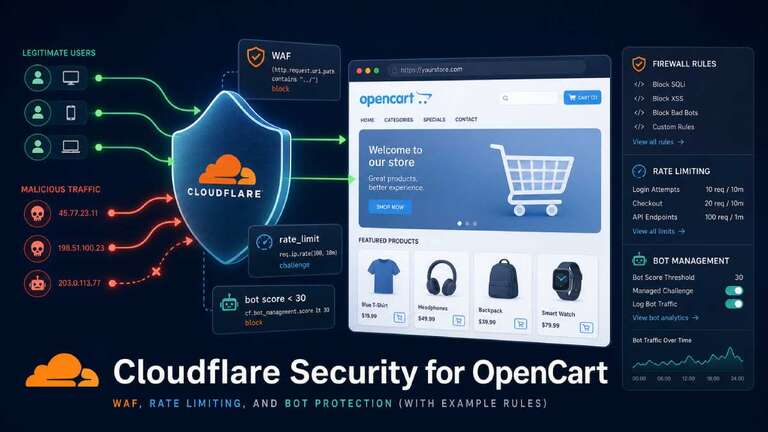Opencart cloudflare waf rate limiting