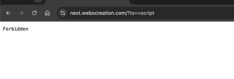 Cloudflare worker XSS forbidden