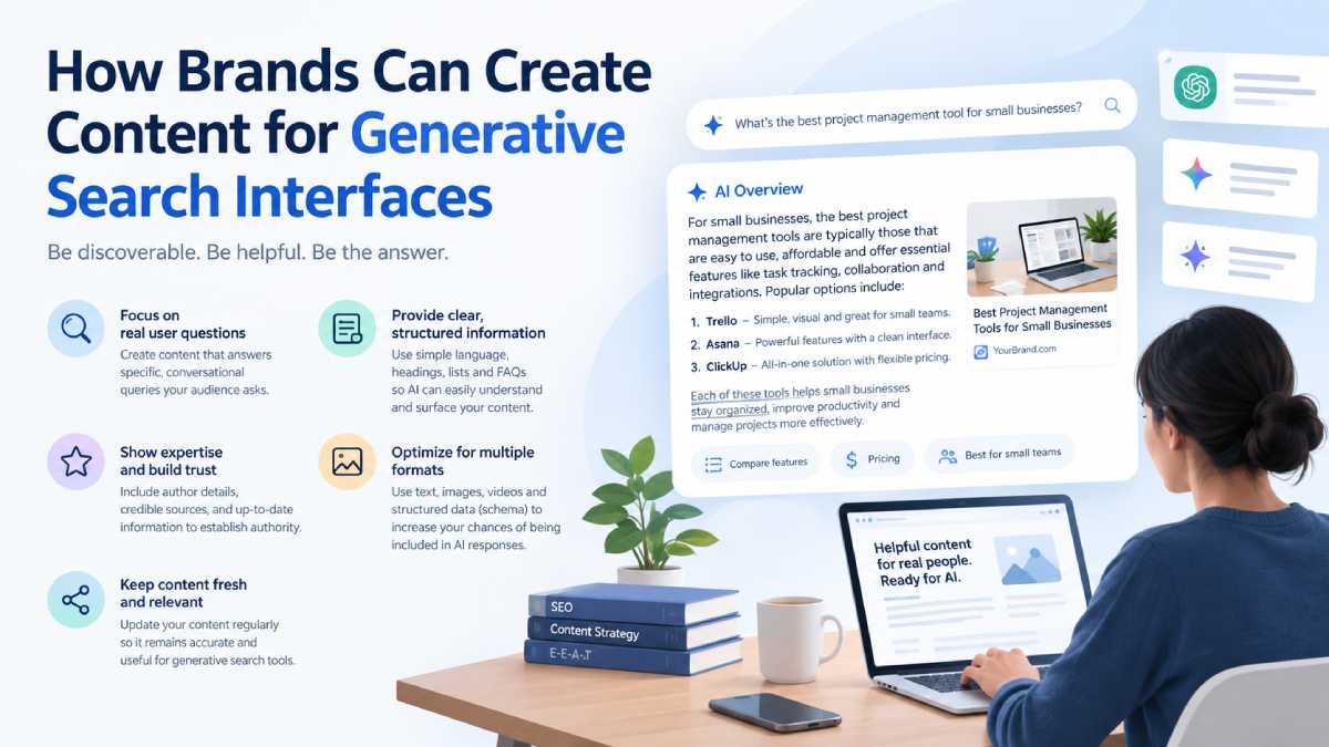 How brands can create content for generative search interfaces