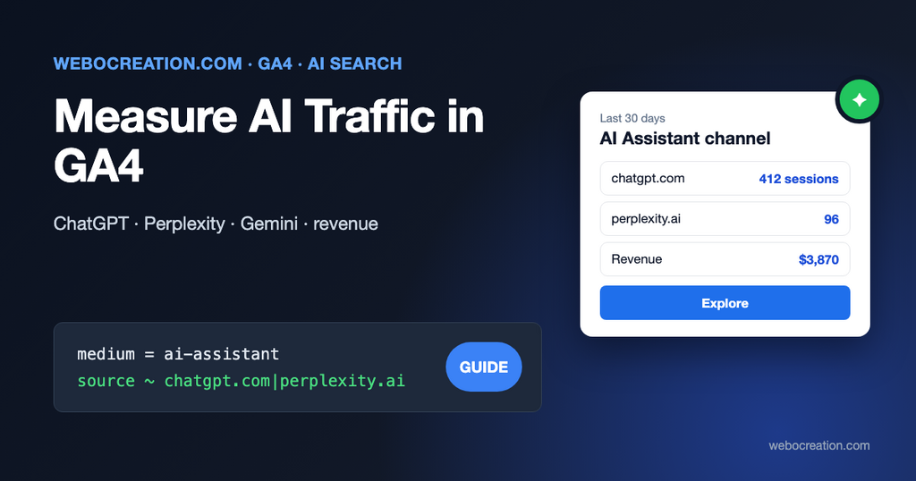 Track AI search traffic GA4