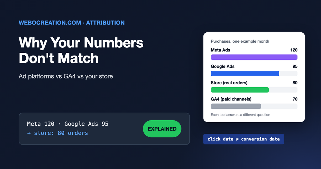 why analytics and ad platform numbers don't match